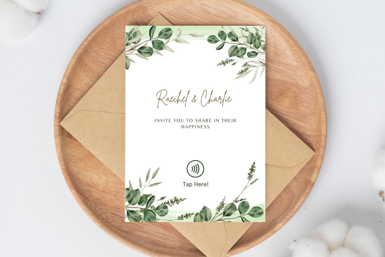 Sage Laurel — NFC Wedding Invitation