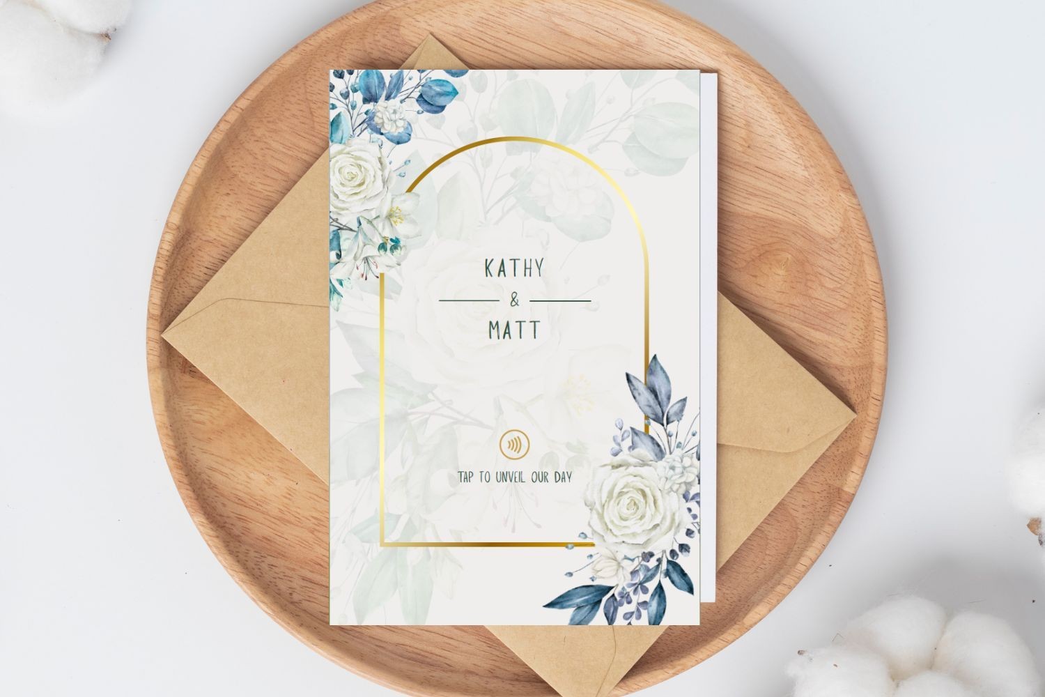 Ivory Garden Arch — NFC Invitation